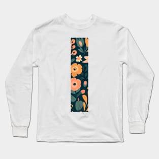 Whimsical Floral Letter I Long Sleeve T-Shirt